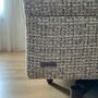 Sofa 2-Sitzer Schlaffunktion Webstoff Beige  4