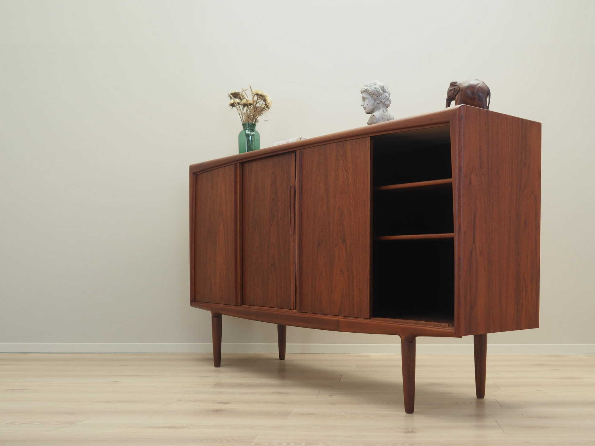Vintage sideboard teak brown 1960s 5