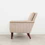 Vintage Chair Teak Wood Textile Grey 1970s 9