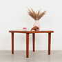 Vintage side table teak brown 1970s 3