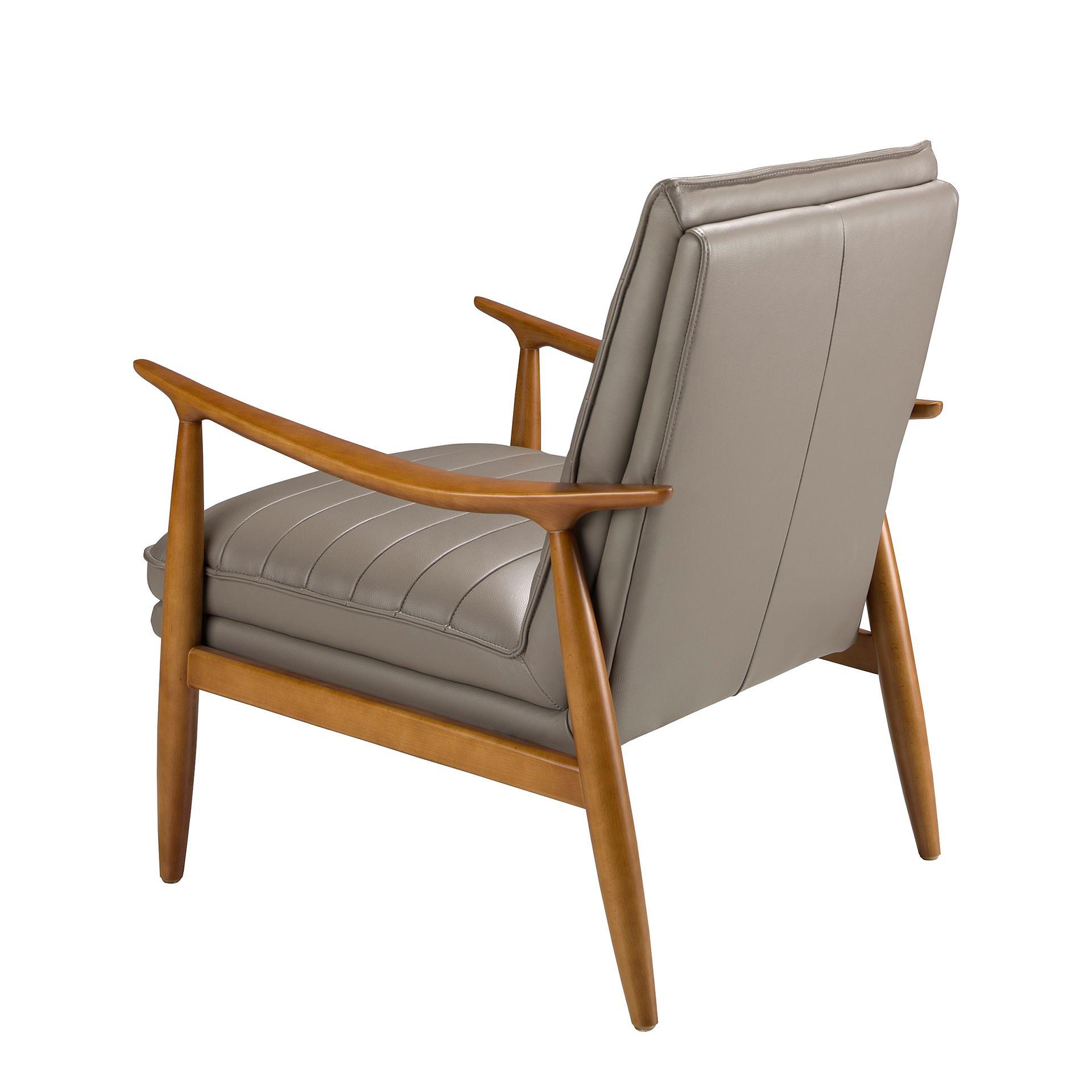 Dunkelgrauer Ledersessel 5130 7