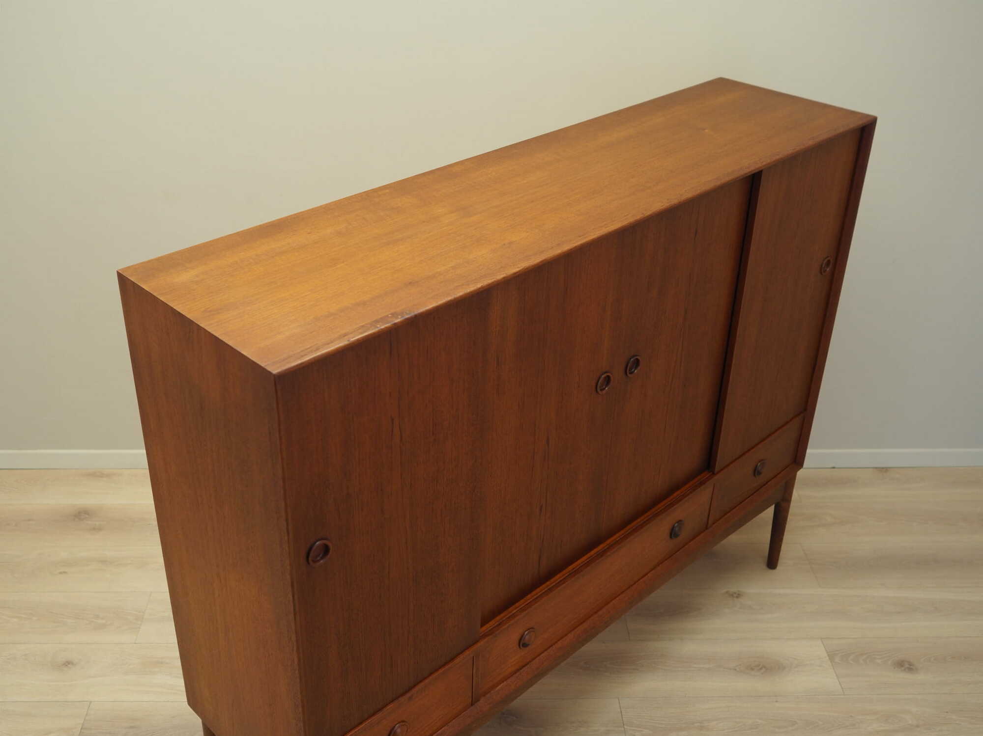 Highboard Teakholz Braun 1960er Jahre 7