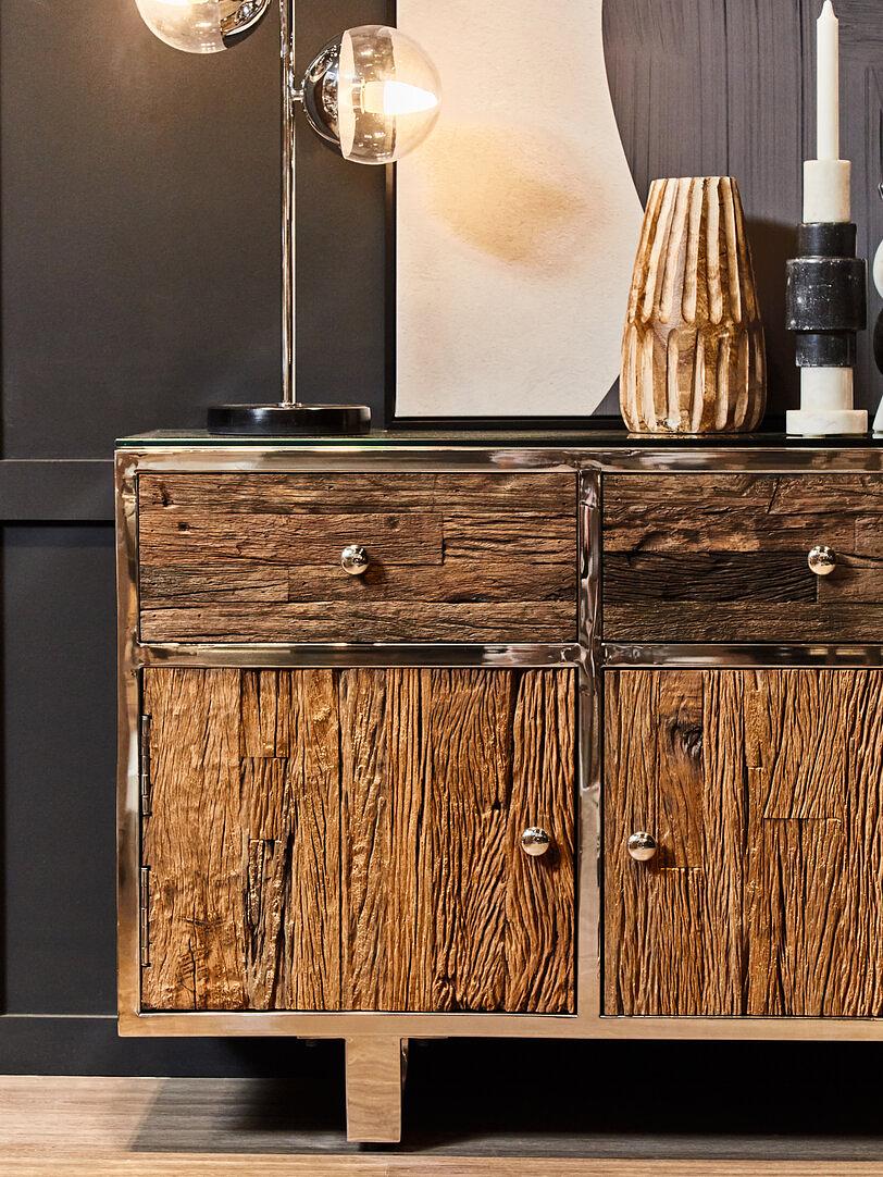 Oxana Portacandele Marmo Nero Bianco 6