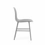 Form Stuhl Metall Kunststoff Grau 1