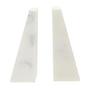 2x Marris White Marble Buchstützen
 4