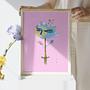 Lluna Flower Art Print Multicolored 0