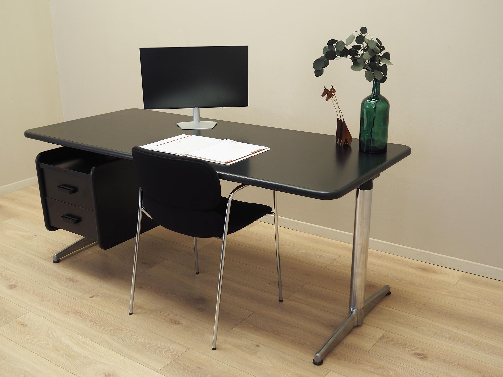 Schreibtisch Metall Laminat 1970er Jahre 3