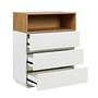 MELMO K Highboard Cabinet Wood White 1