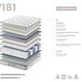 Hybrid mattress Pocket springs Visco White 180 x 200cm 3