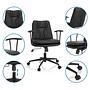 SMALLO Office Chair Swivel Faux Leather Black 2