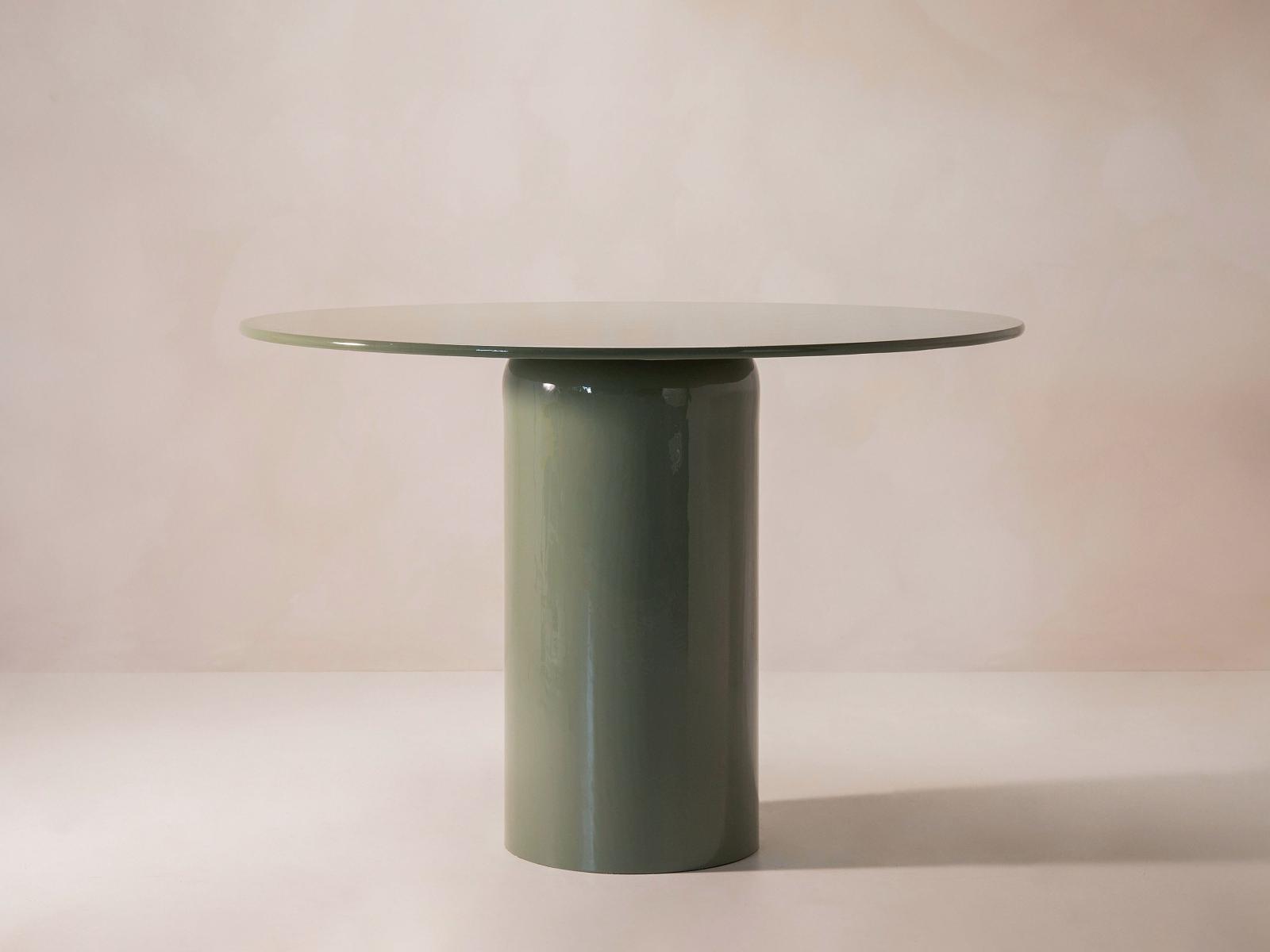 Clementin Side Table Metal Green 45x45 cm 0