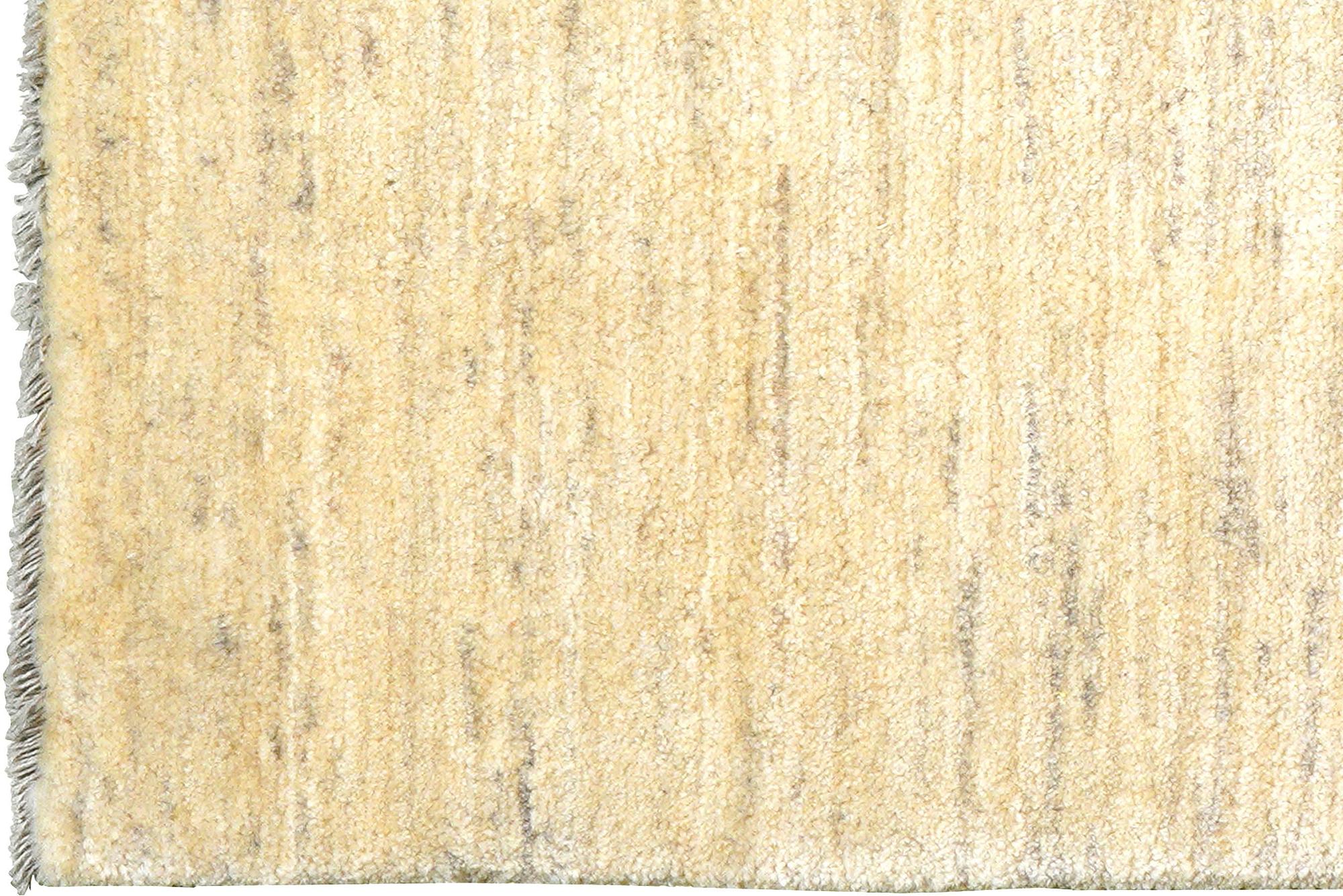 Gabbeh Teppich Wolle Beige 1