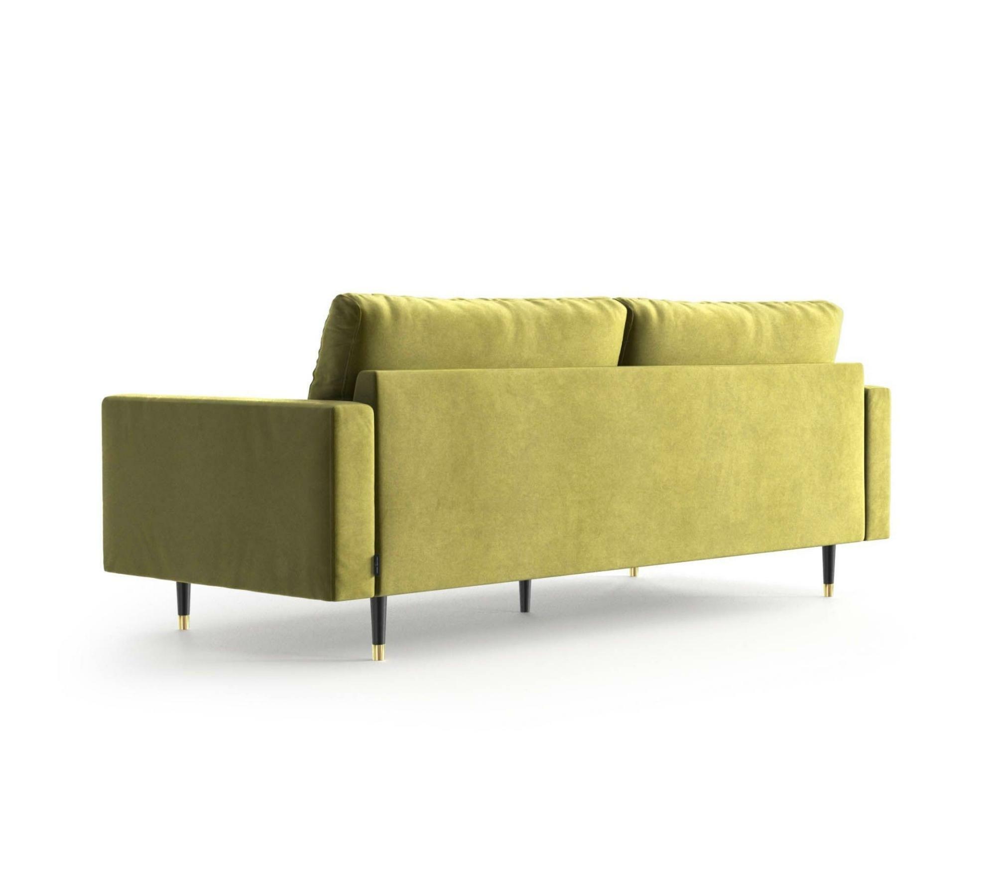 3-Sitzer-Sofa Aldo Samt Grün 3