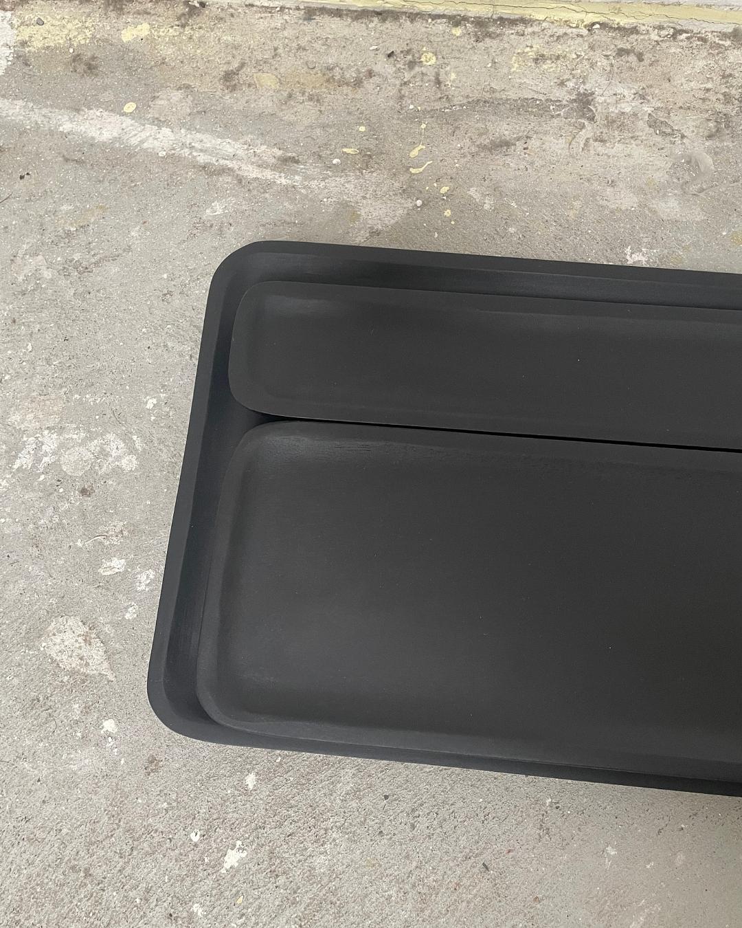 4x Planki Tablett Schwarz 2