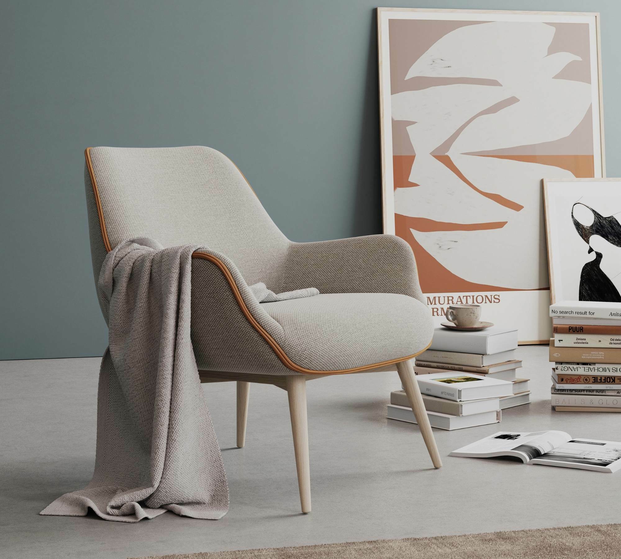 Sessel Oskar Danny Dusty Blue 3