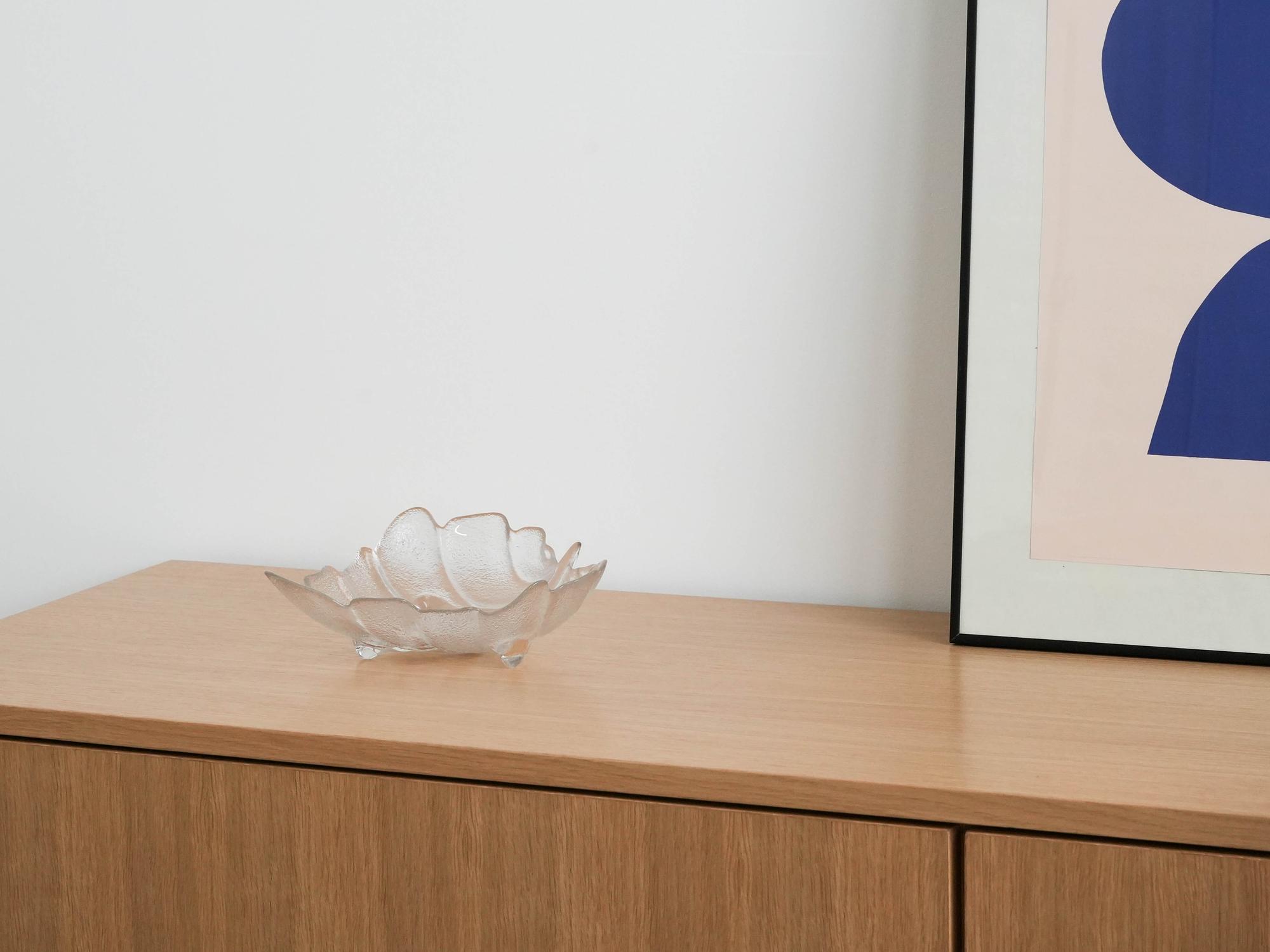 Glass bowl Transparent 1970s 1