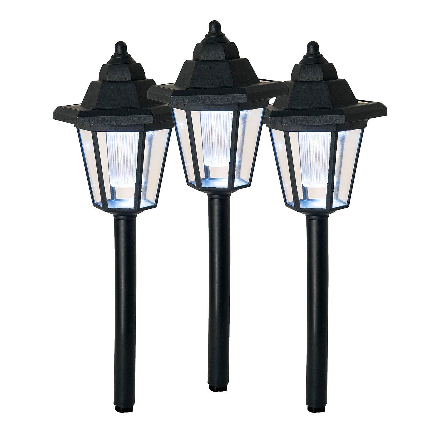 3x LED-Erdspieß Valennes Schwarz 0