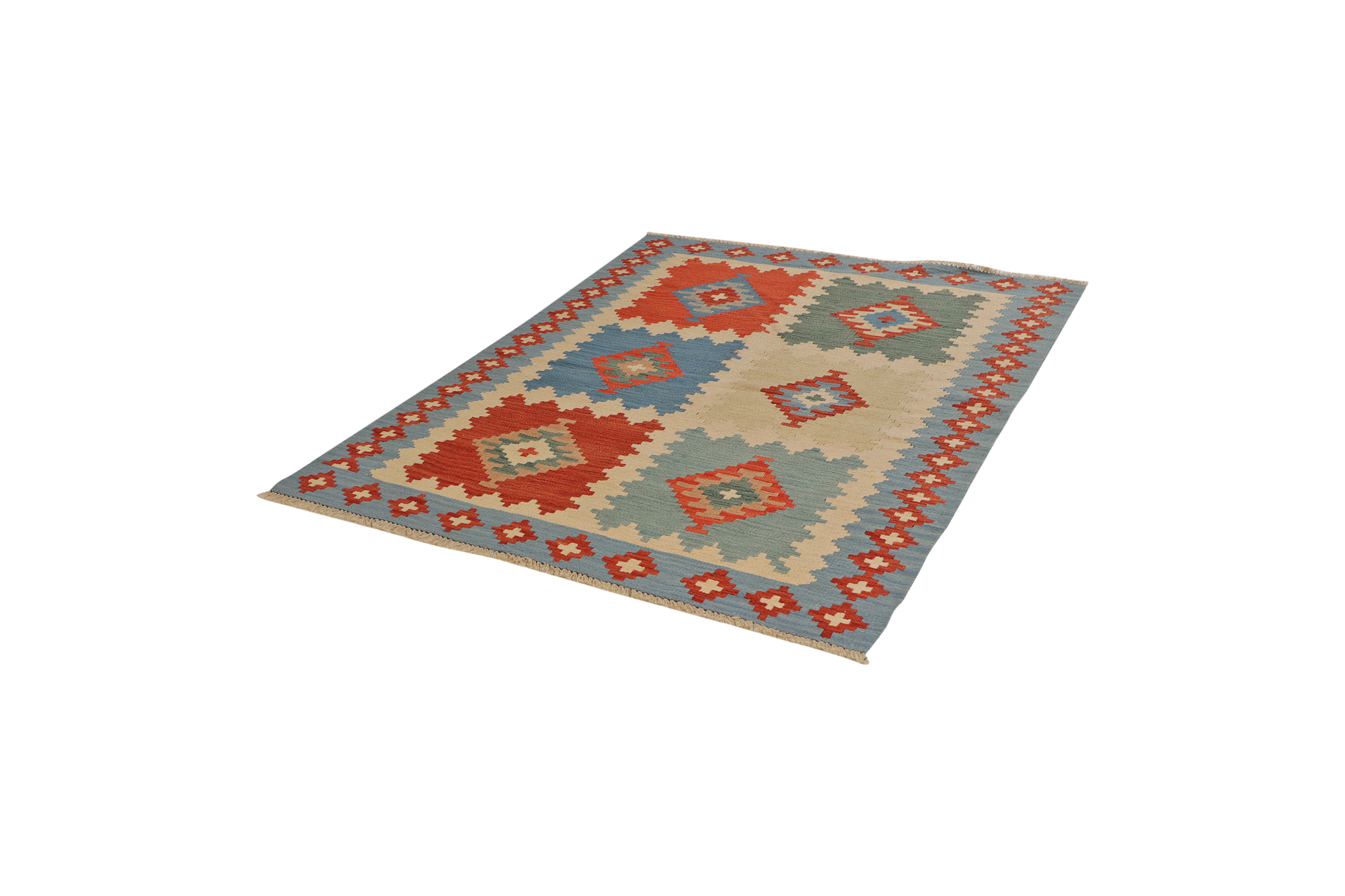 Kilim Gashgai Teppich Mehrfarbig 2