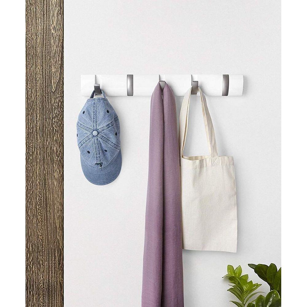 Coat rack Flip Poplar Solid wood White 4