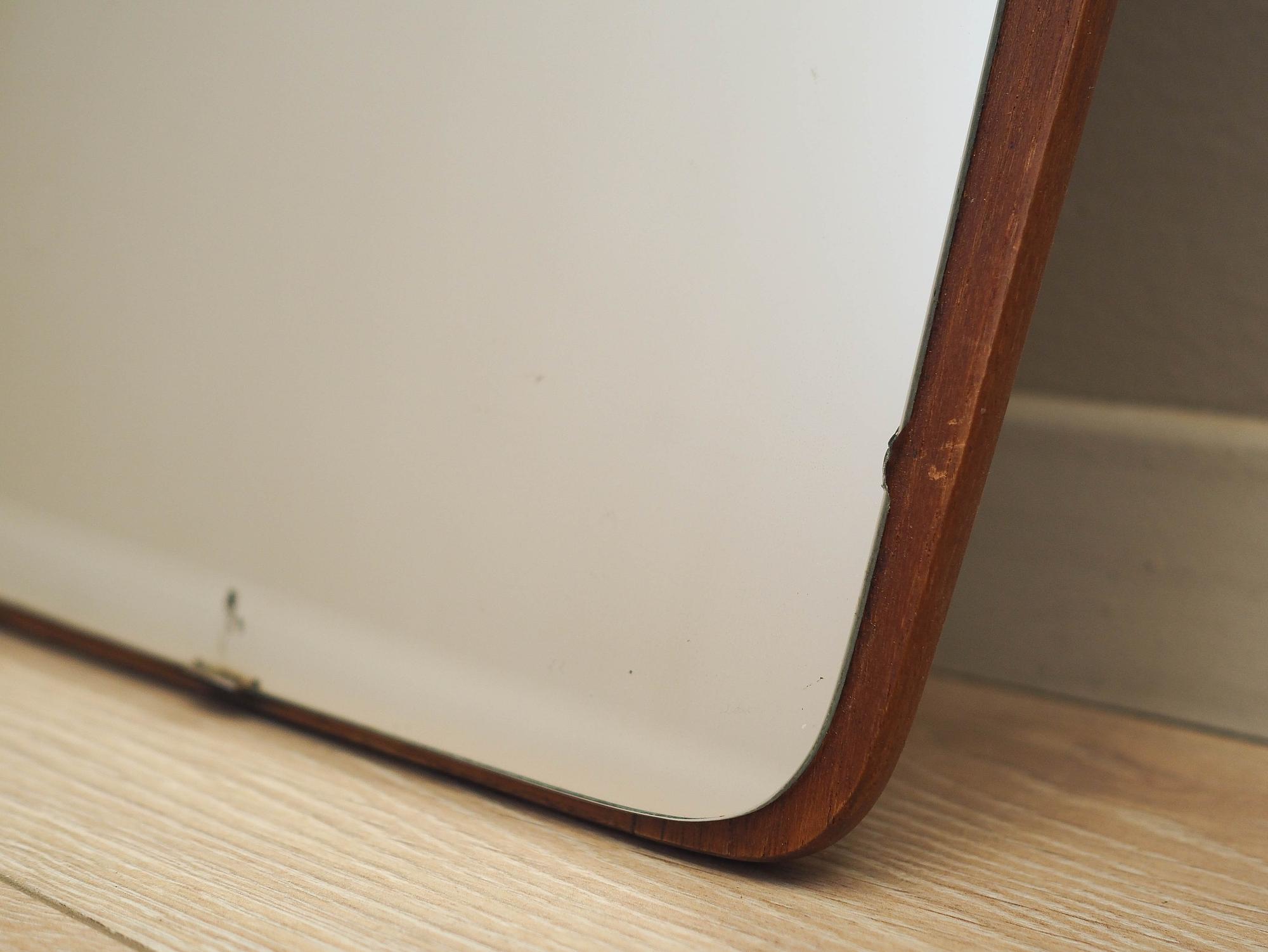 Mirrors in teak frame 1970s 4
