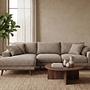 Ecksofa Harper 3-Sitzer Links Hellbraun 10