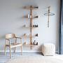 Wandgarderobe Trento Bamboo Natur 0