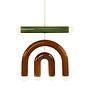 D1 Ceramic brass multicolor pendant lamp 0