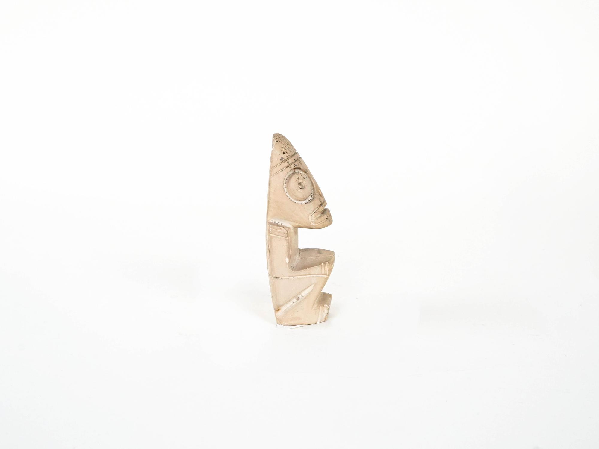 Decorative Figure Tribal Style Beige 1960s 5