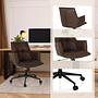 Solao Life  Office Chair Swivel Fabric Dark Brown 3