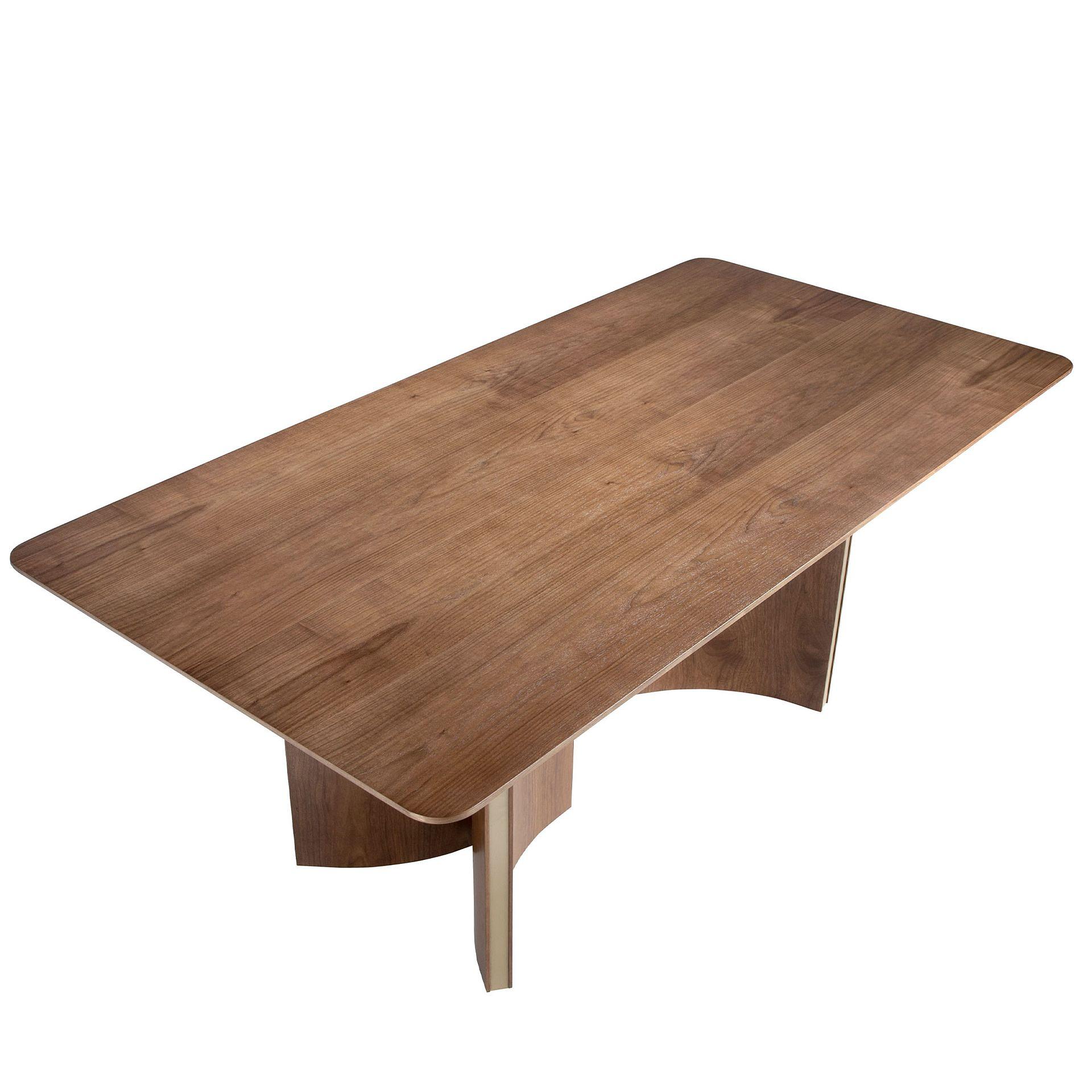 Dining table Walnut wood Brown 7