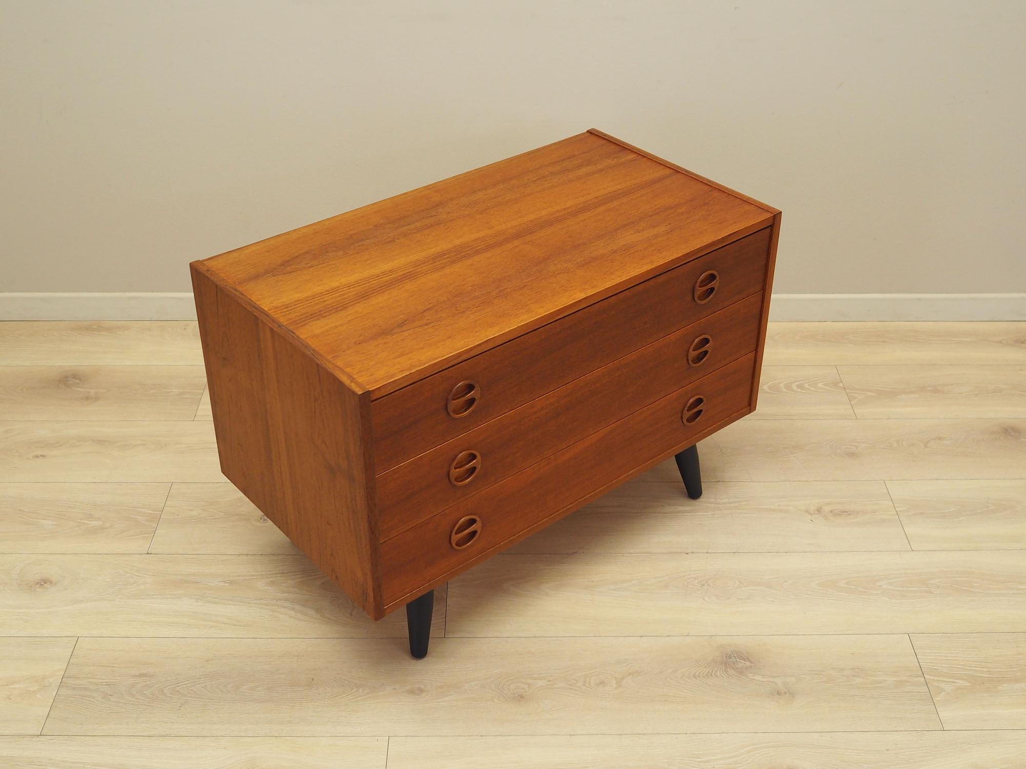 Chest of drawers Teak wood 1960s 5