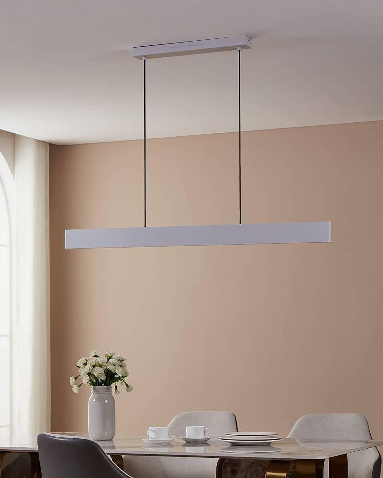 LED-Pendelleuchte Andreas-Z Polycarbonat Stahl Weiß 3