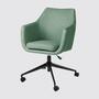 Bürodrehstuhl mit Armlehnen Mintgrau 1