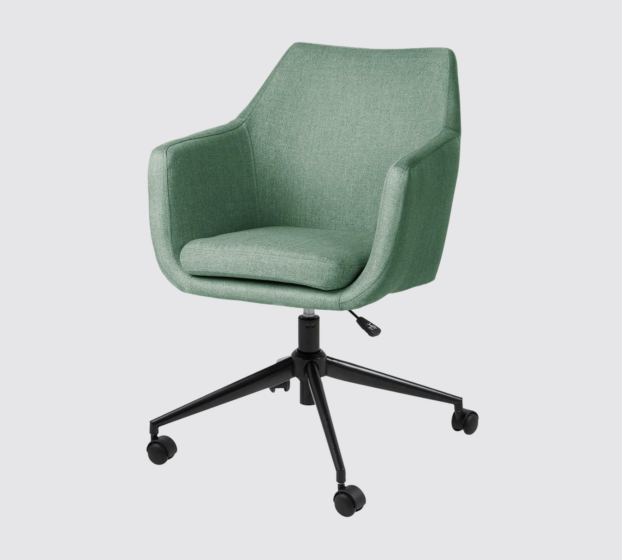 Bürodrehstuhl mit Armlehnen Mintgrau 1