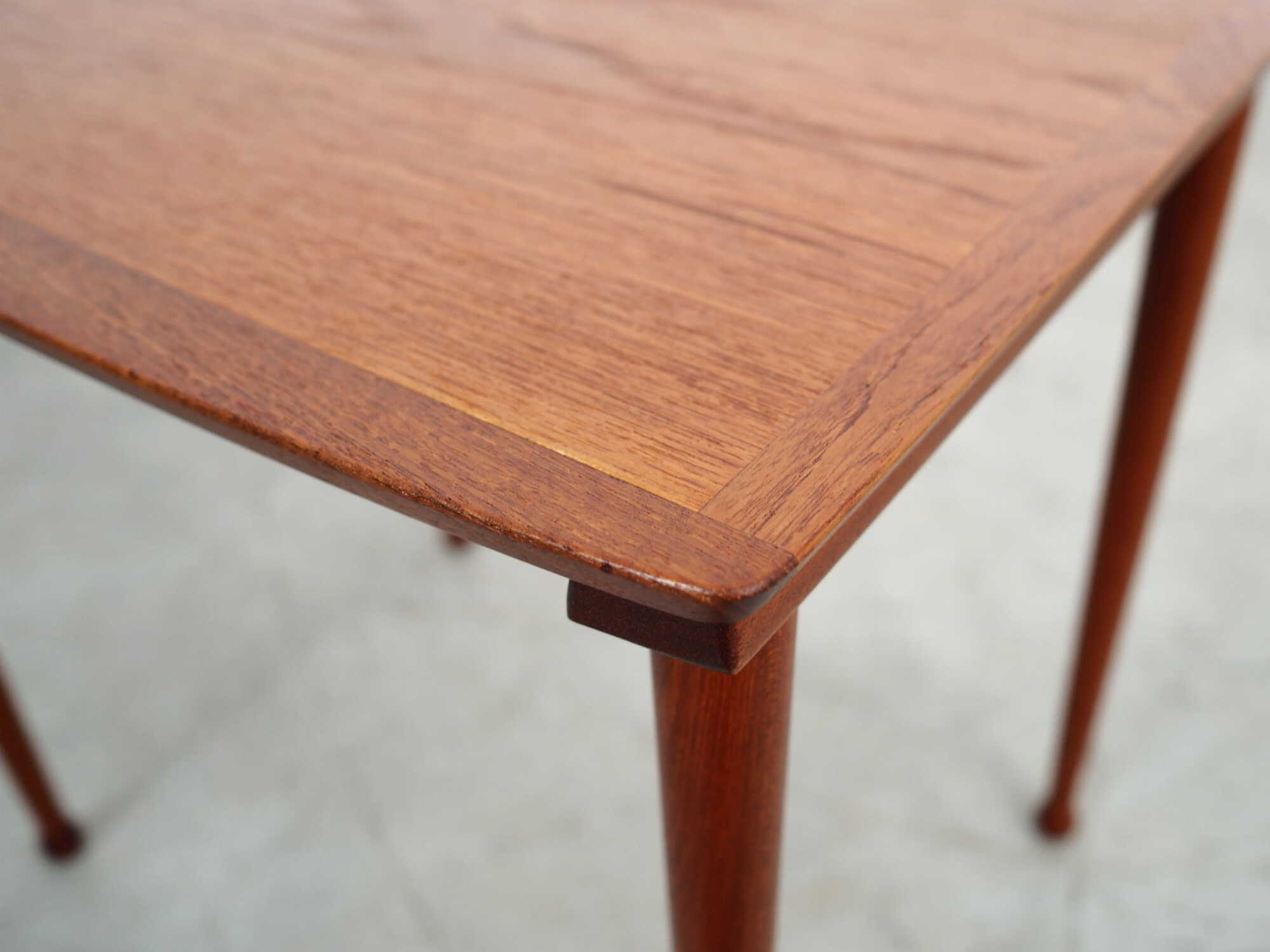 Vintage Coffee Table Teak Wood Brown 1970s 8