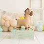 Pferd Mini Plüschtier Baumwolle Braun 0