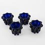 4x Kerzenhalter-Set Kobalt Blau1970er Jahre 3