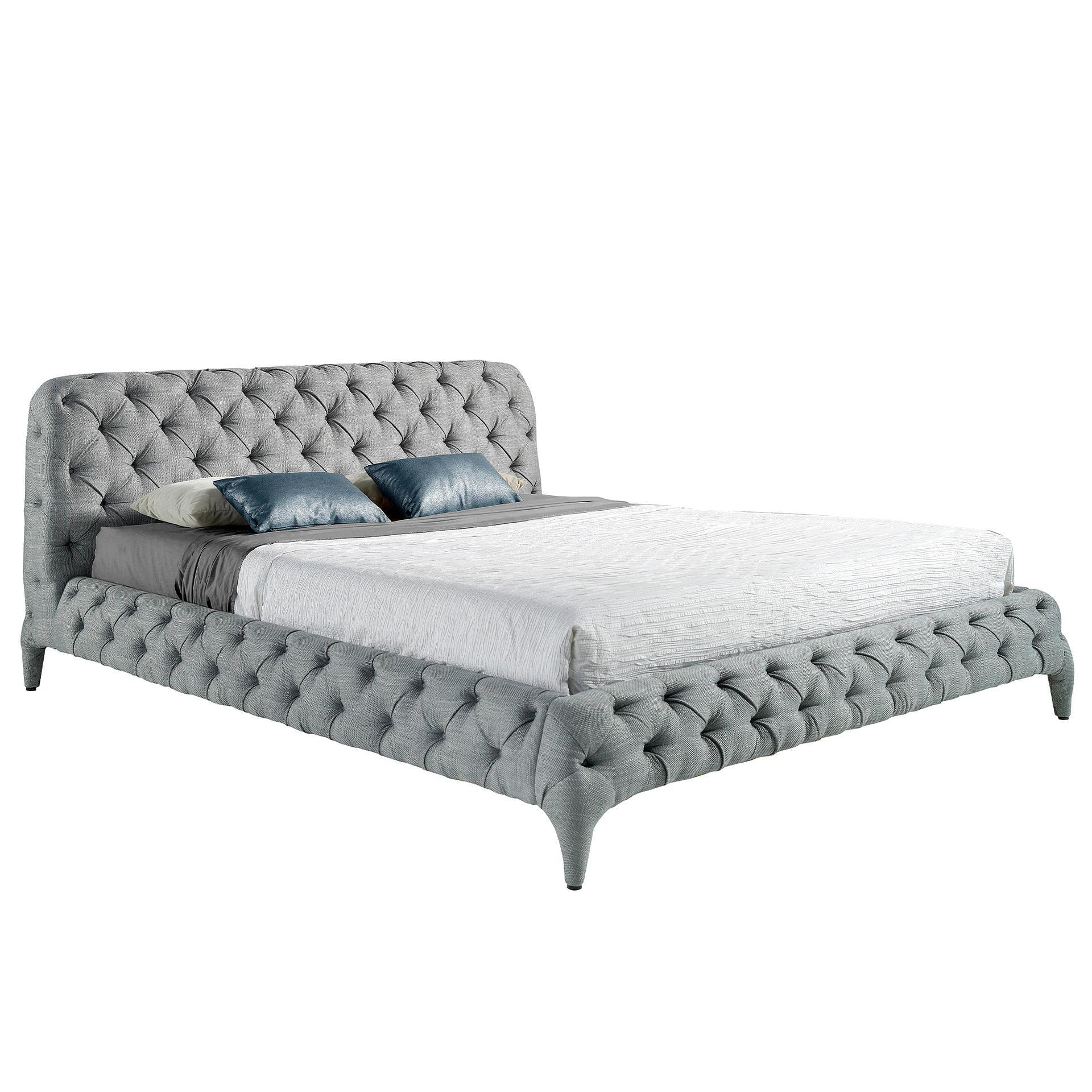 Polsterbett Textil Grau 0
