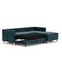 Madison sofa bed chaise lounge Right Danny Dusty Blue 3