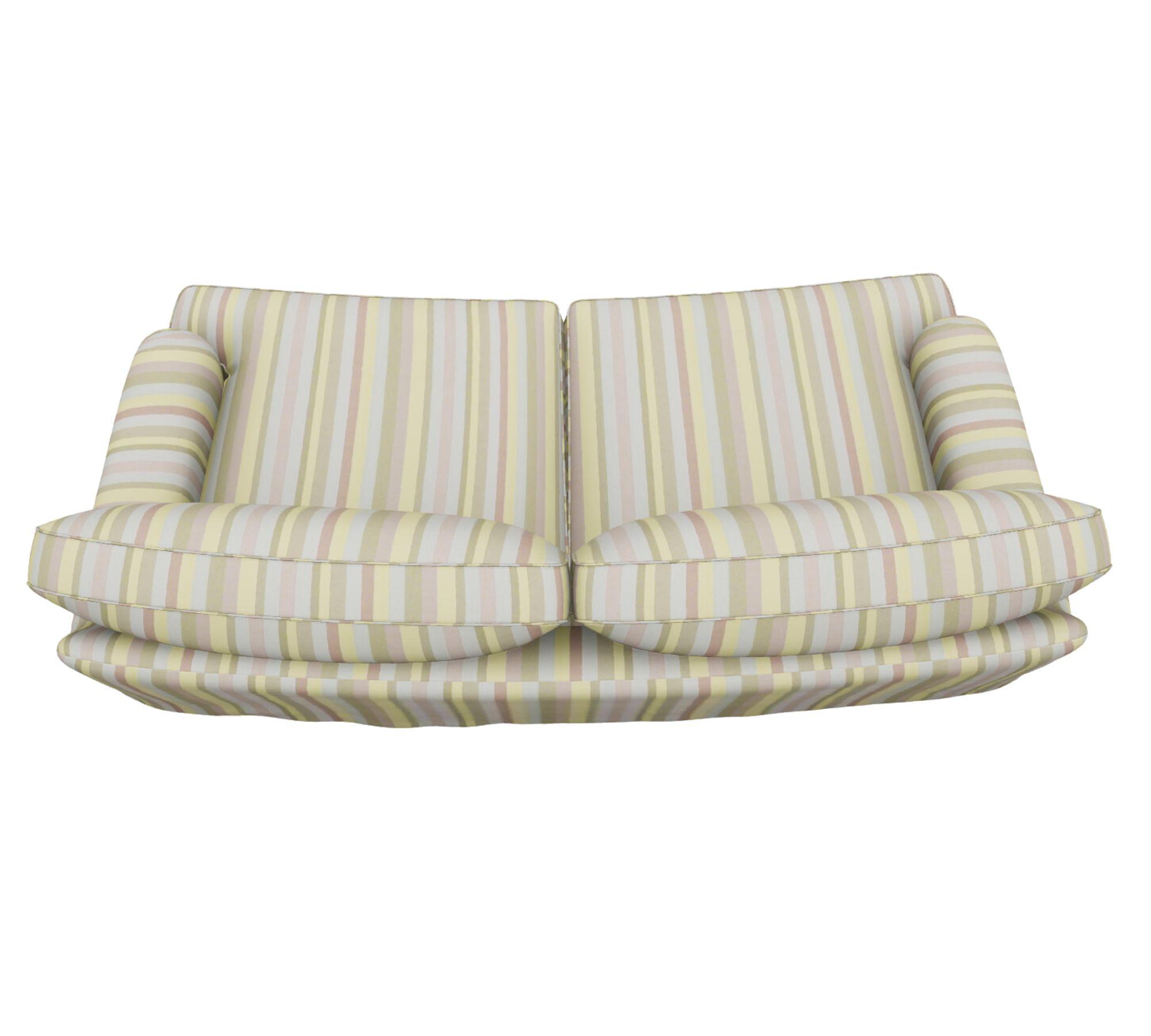 Lejonet Sofa 2,5-Sitzer Leinen Gestreift 4