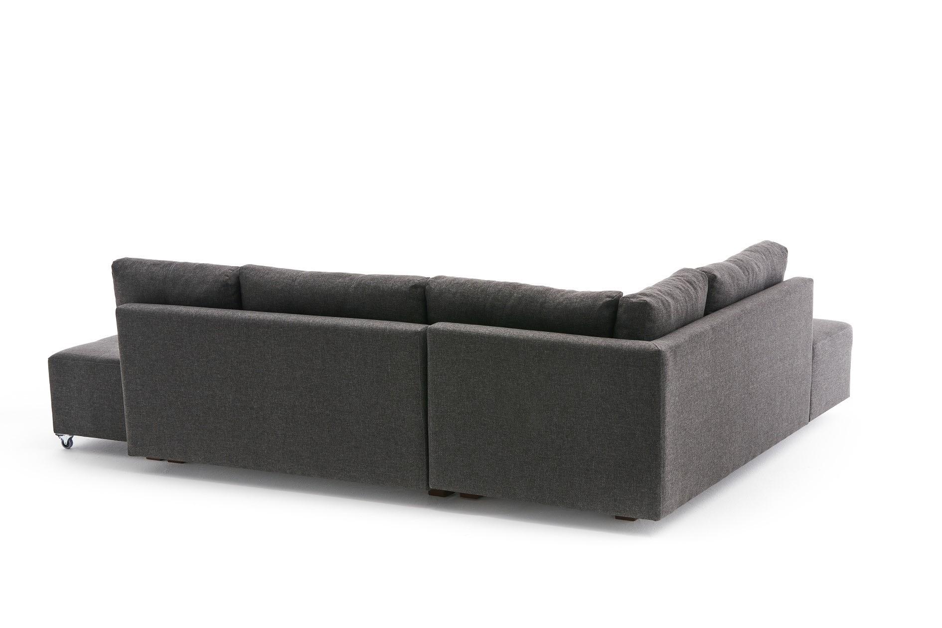 Manama Corner Sofa Bed Left - Anthracite 1