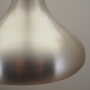 Lampada a sospensione metallo grigio anni '70 5