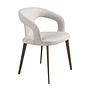 Dining chair textile white 0