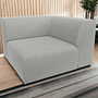 Pyllow Sofa 1-Sitzer Eckmodul Vegane Wolle Lichtgrau 1