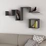 Follow Shelf wood veneer anthracite 1