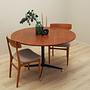 Dining table Teak wood 1970s 120cm 2