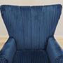 Armchair Velour Dark Blue 9