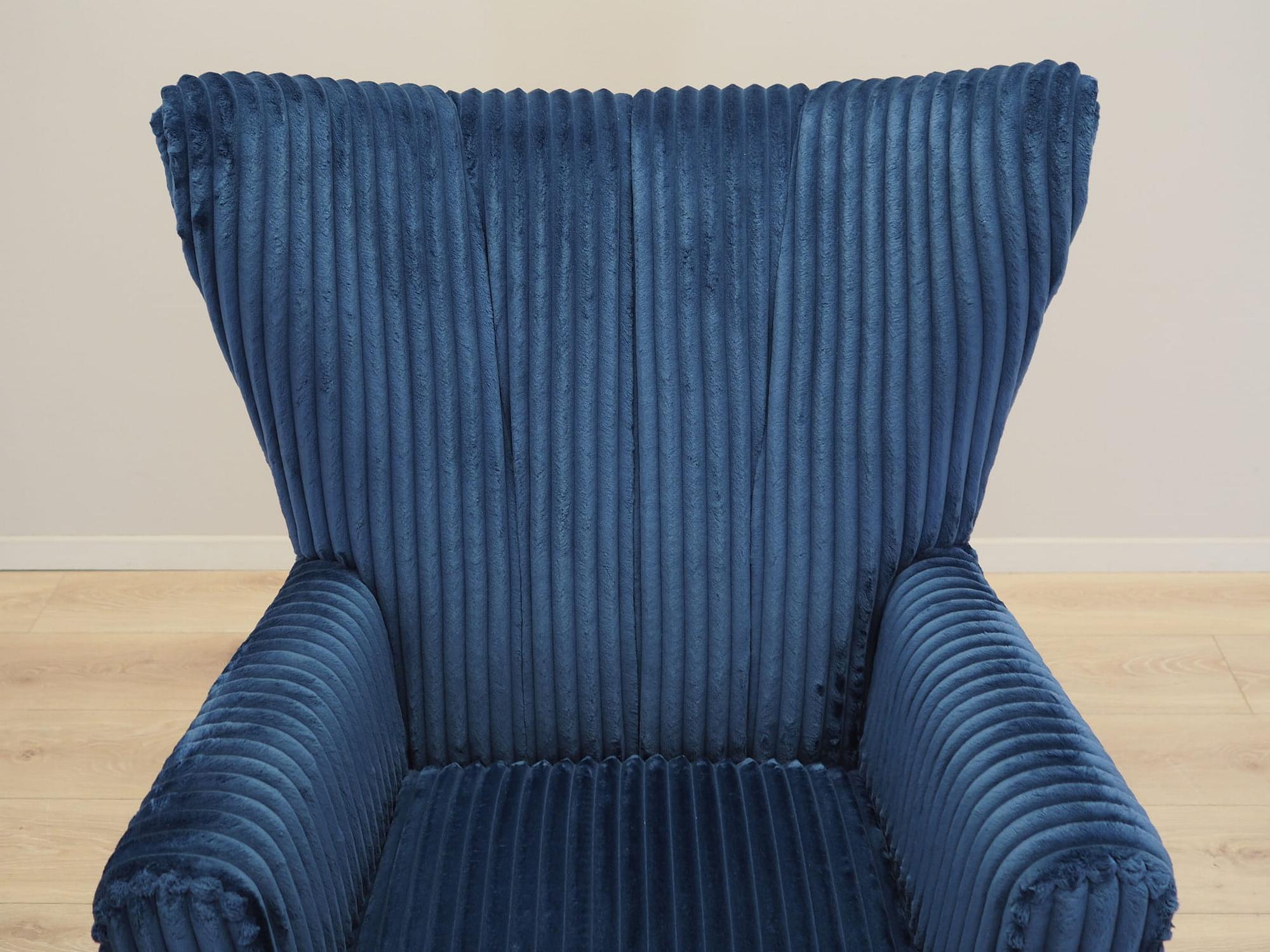 Armchair Velour Dark Blue 9