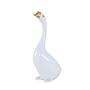 Porzellan-Gänsefigur Weiß 1960er Jahre 0