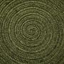 Round Rug Synthetic Khaki Green 200x200 cm 2